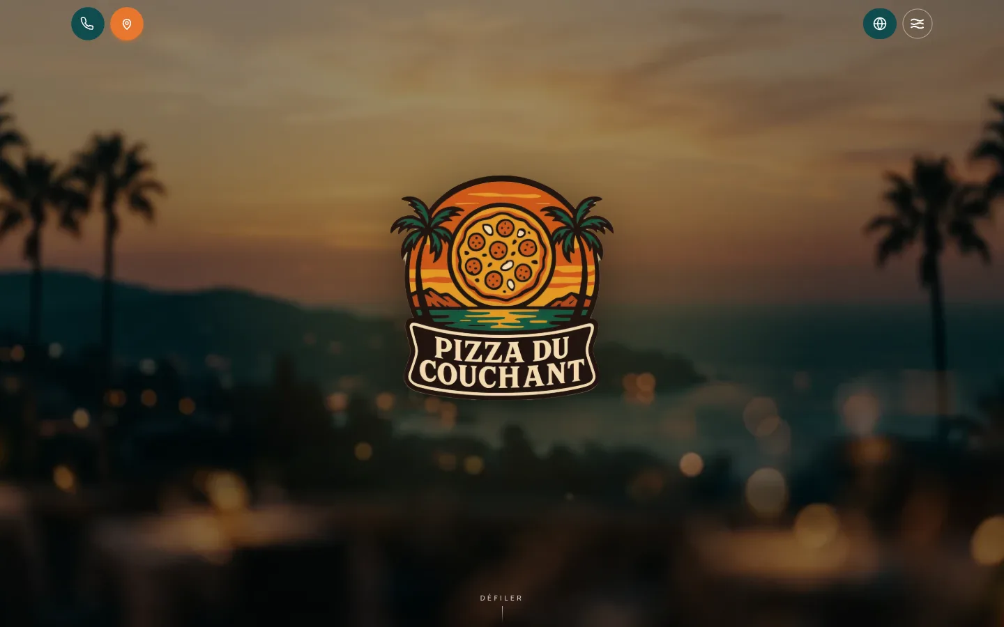 Pizza du Couchant ordering website